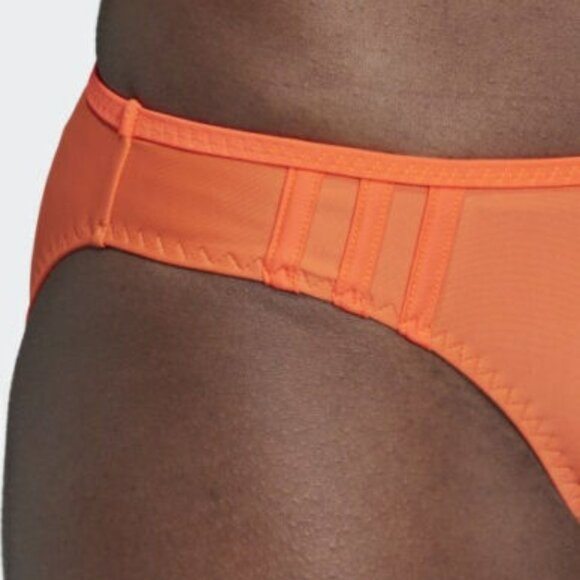 Adidas Beach Wear 3 Stripe No-Hip 2-Piece Bikini Swimsuit DY6375 Size 14 - Picture 4 of 6